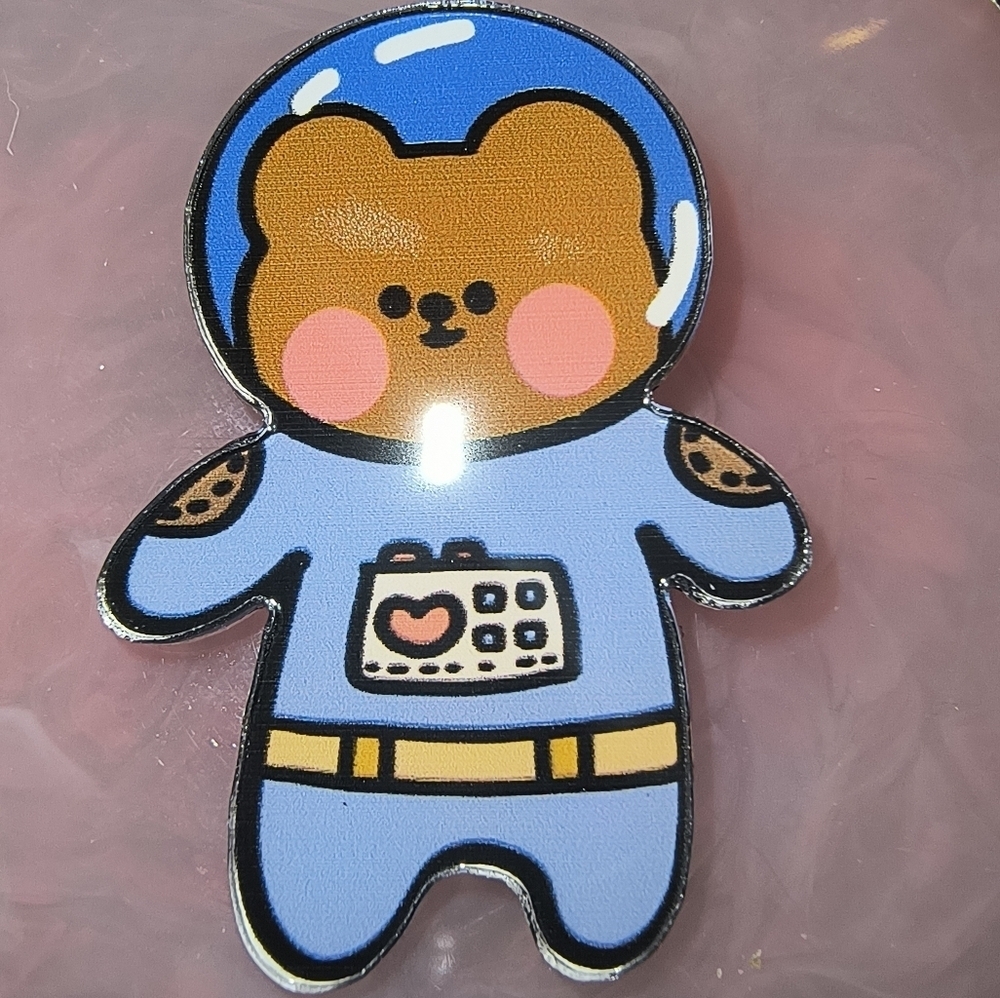 Cute Bear Astronaut Pin